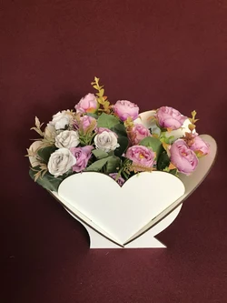 Кошик для квітів "Серце"